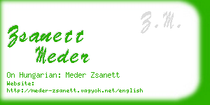 zsanett meder business card